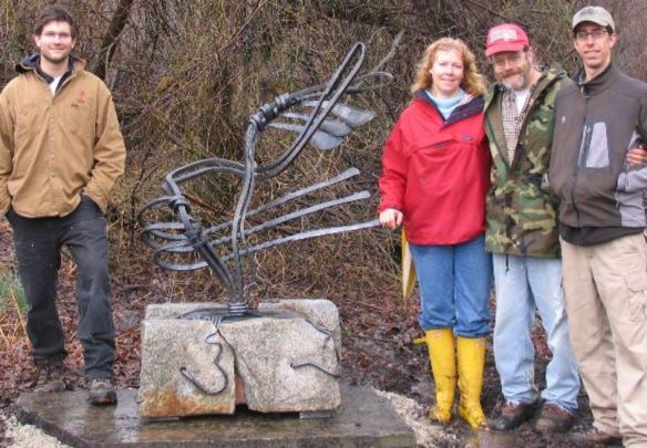 The Installation of flying steel